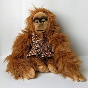 Vintage Hosung Monkey Hand Puppet Plush Chimpanzee